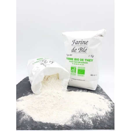 Farine de blé BIO 1 kg  : T 80