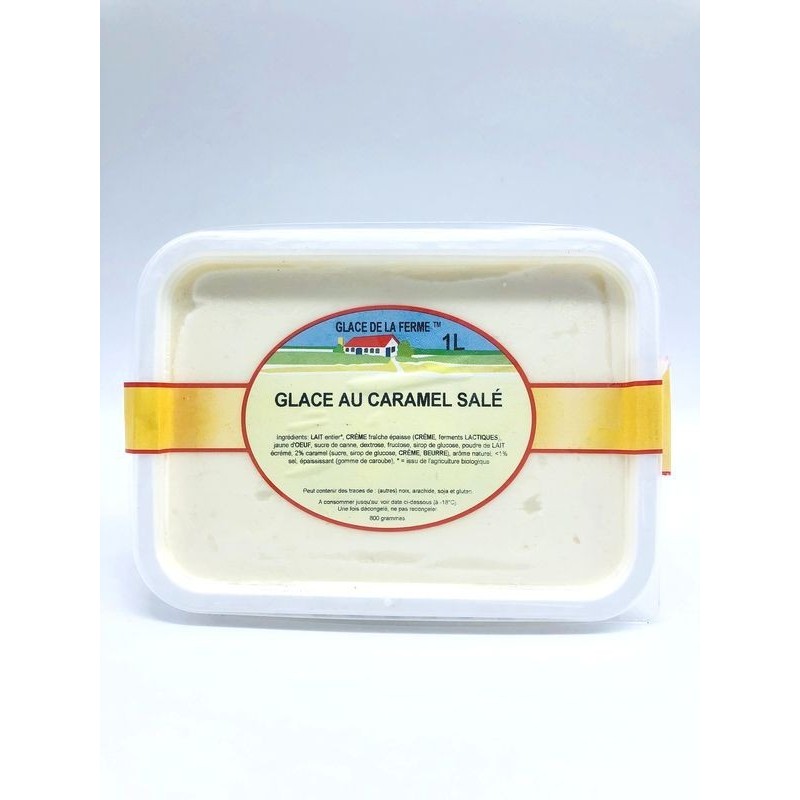 Glace au caramel salé