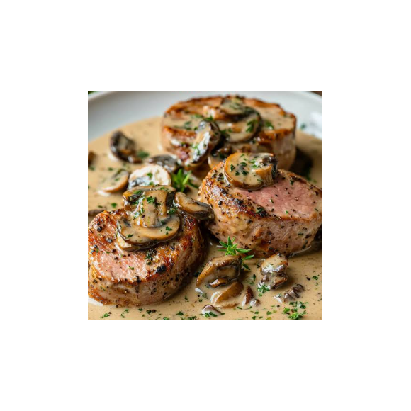 Filet Mignon sauce Forestière avec son Riz pilaf